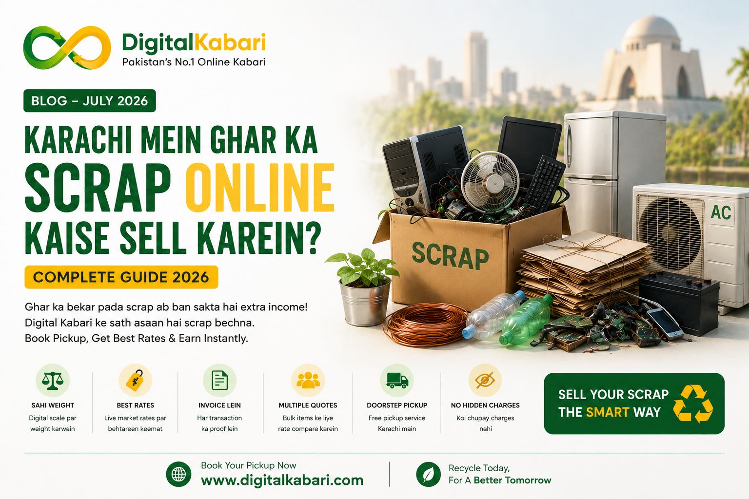 Karachi Mein Ghar Ka Scrap Online Kaise Sell Karein? – Complete Guide 2026