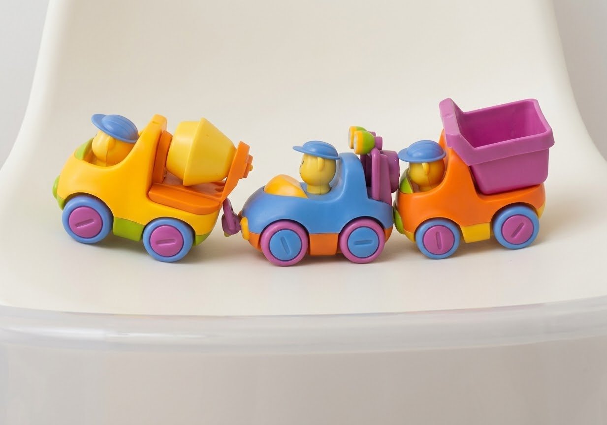 Cute Teddy Bear Driver Toy Vehicles Playset – Pack of 3 Cartoon Cars image 2