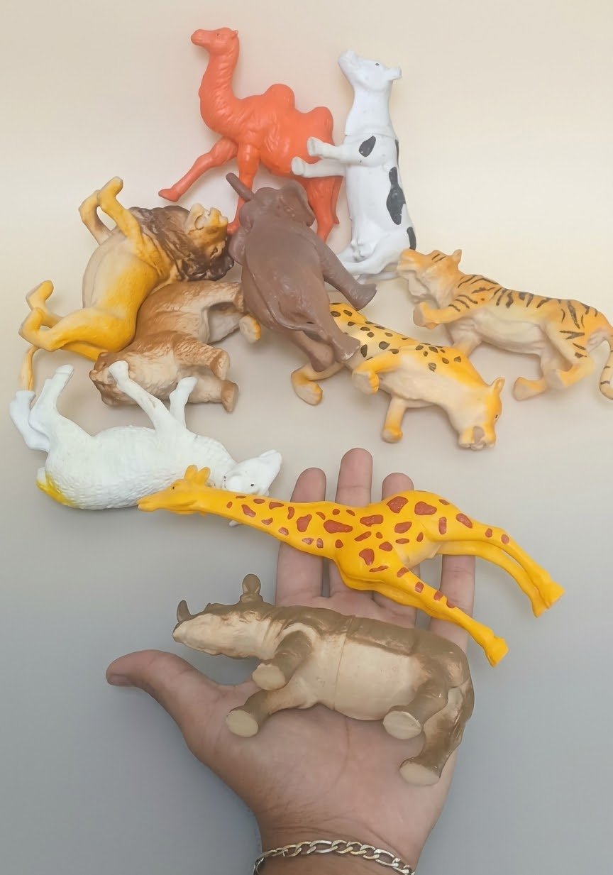 Premium Safari & Farm Animal Figures Set – Pack of 10 Educational Toys image 2