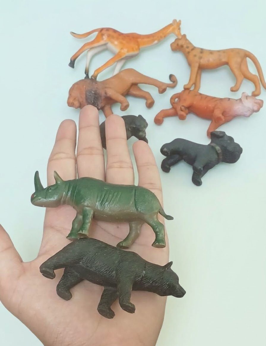 Mini Wild Animal Toy Figures Set – Pack of 8 Educational Play Toys image 3