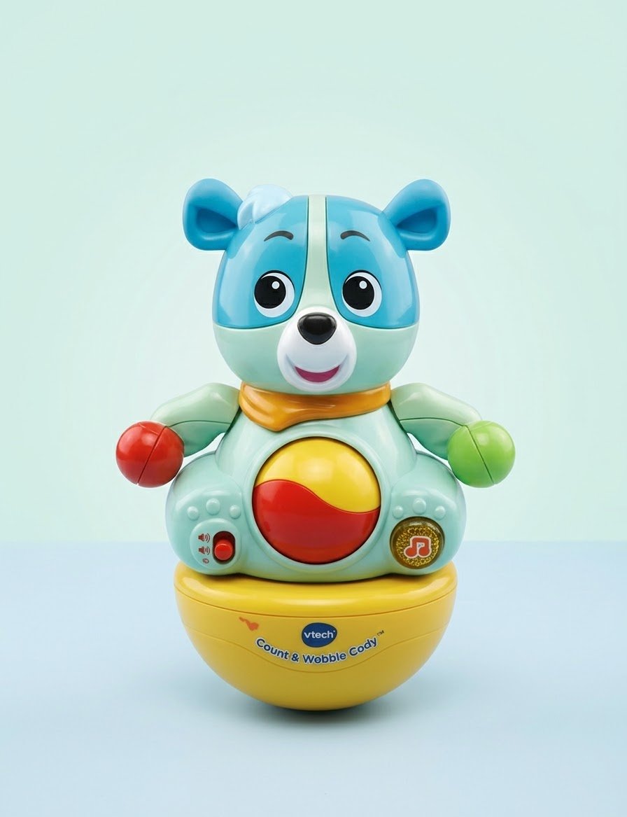 VTech Count & Wobble Cody Interactive Musical Bear Toy for Toddlers image 1