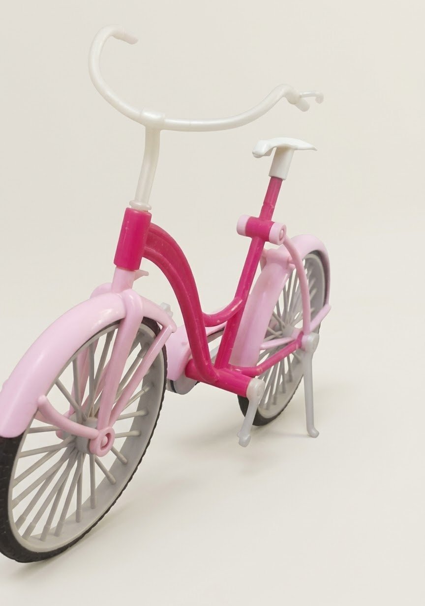 Mini Pink Miniature Bicycle Scale Model – Cute Table Decor & Toy Miniature image 2