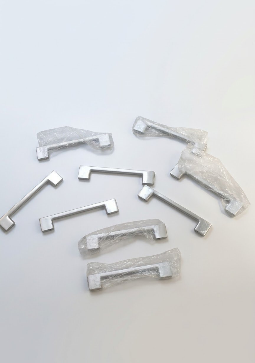 Modern Silver Metallic Cabinet & Drawer Pull Handles – Premium Door Bar Handles image 2