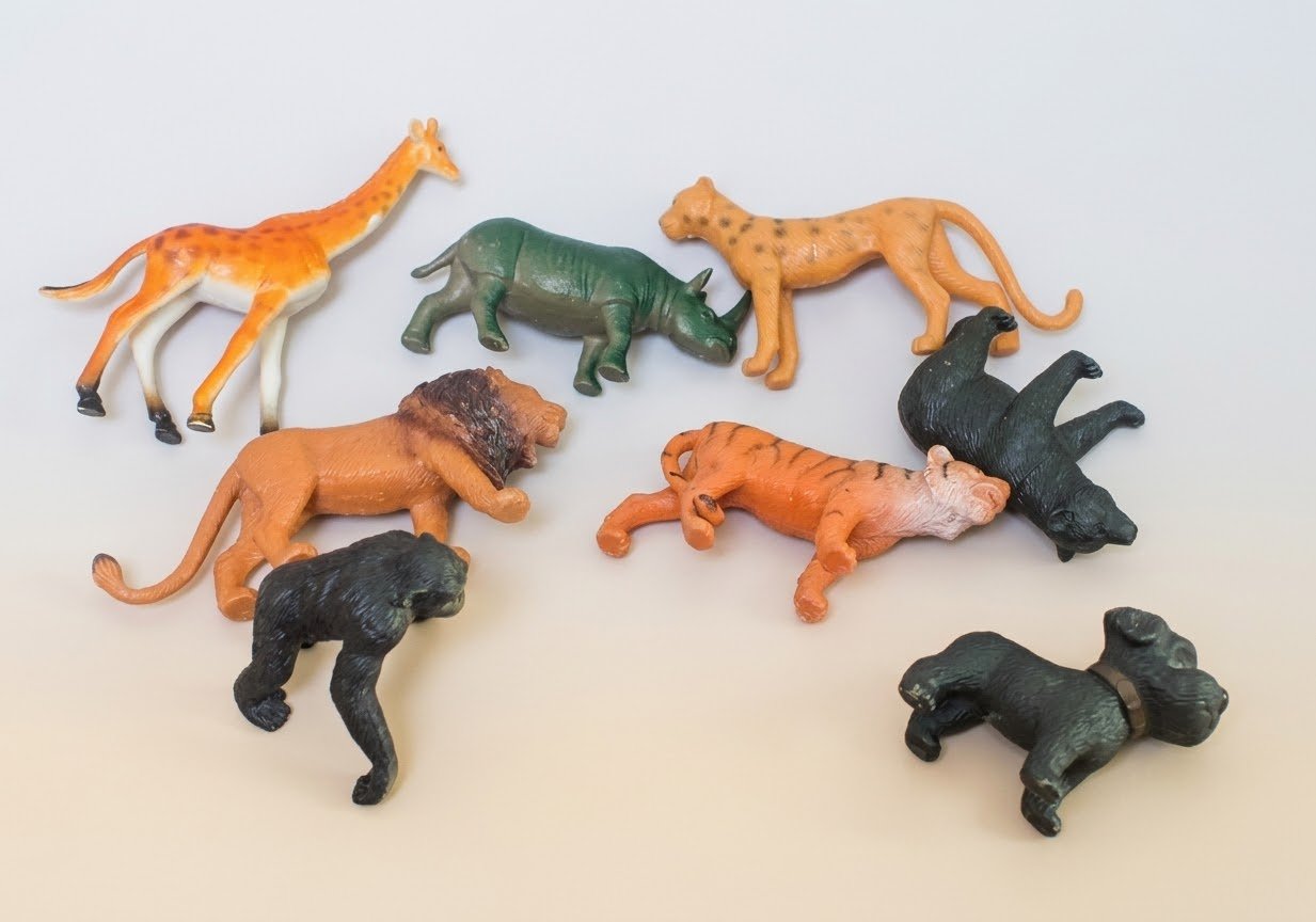 Mini Wild Animal Toy Figures Set – Pack of 8 Educational Play Toys image 1