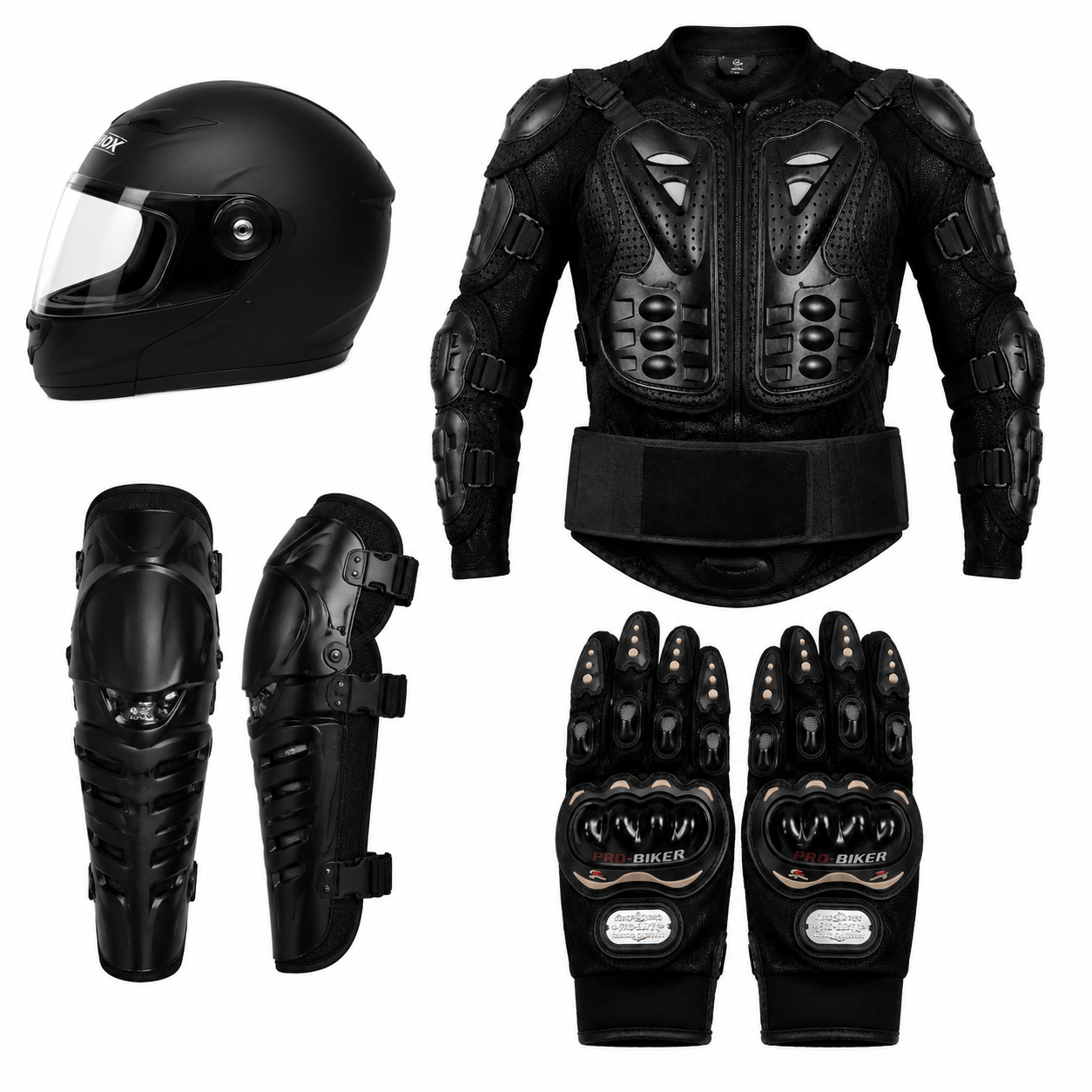 Complete Large Size Motorcycle Riding Gear Set image 1