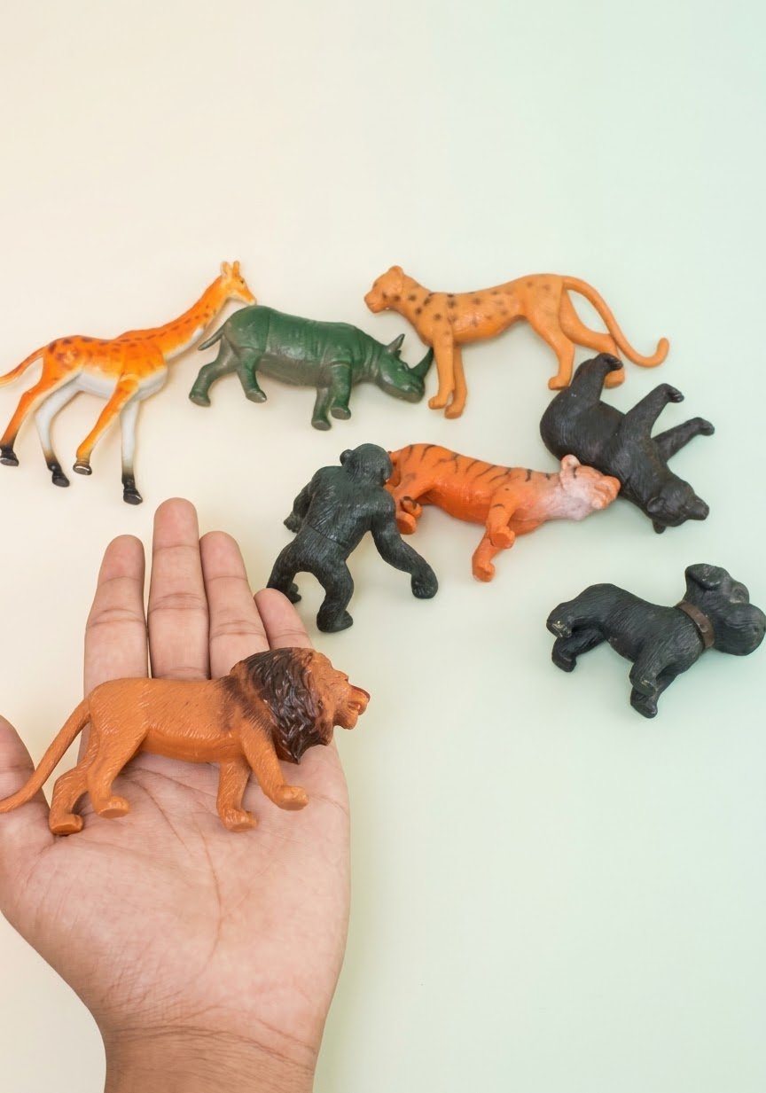 Mini Wild Animal Toy Figures Set – Pack of 8 Educational Play Toys image 2
