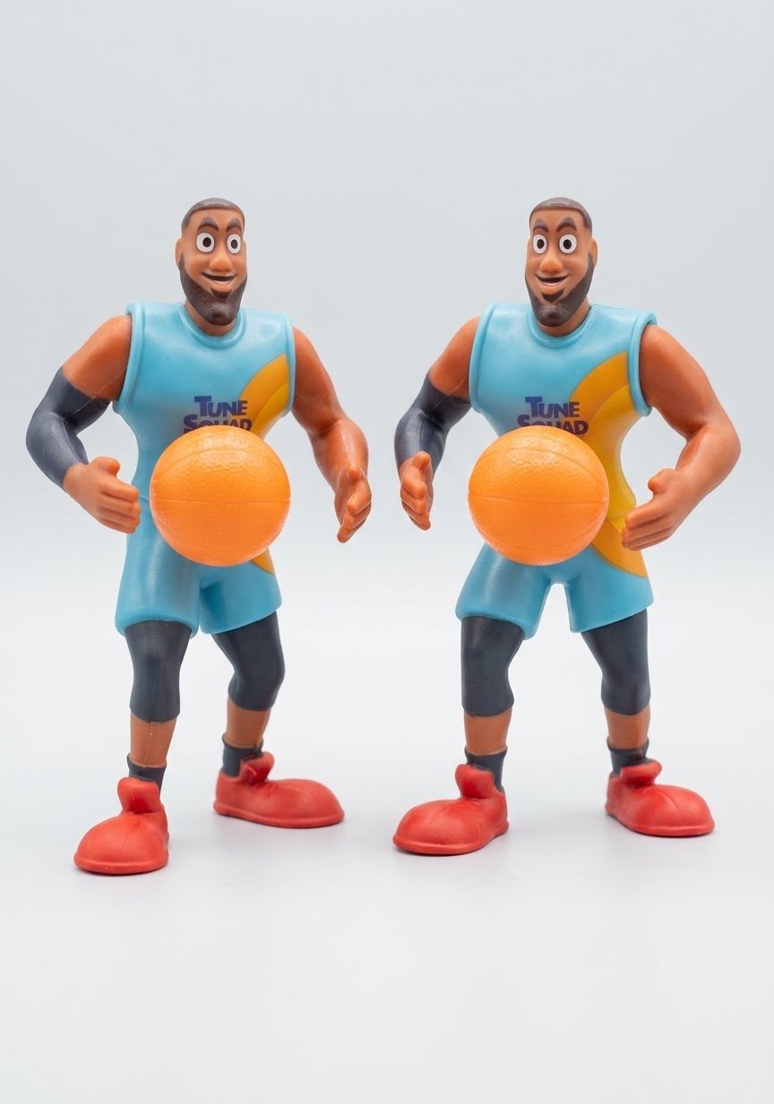Space Jam LeBron James Tune Squad Action Figure – Basketball Showpiece & Collectible image 1